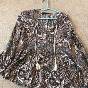 flowy bohemian shirt